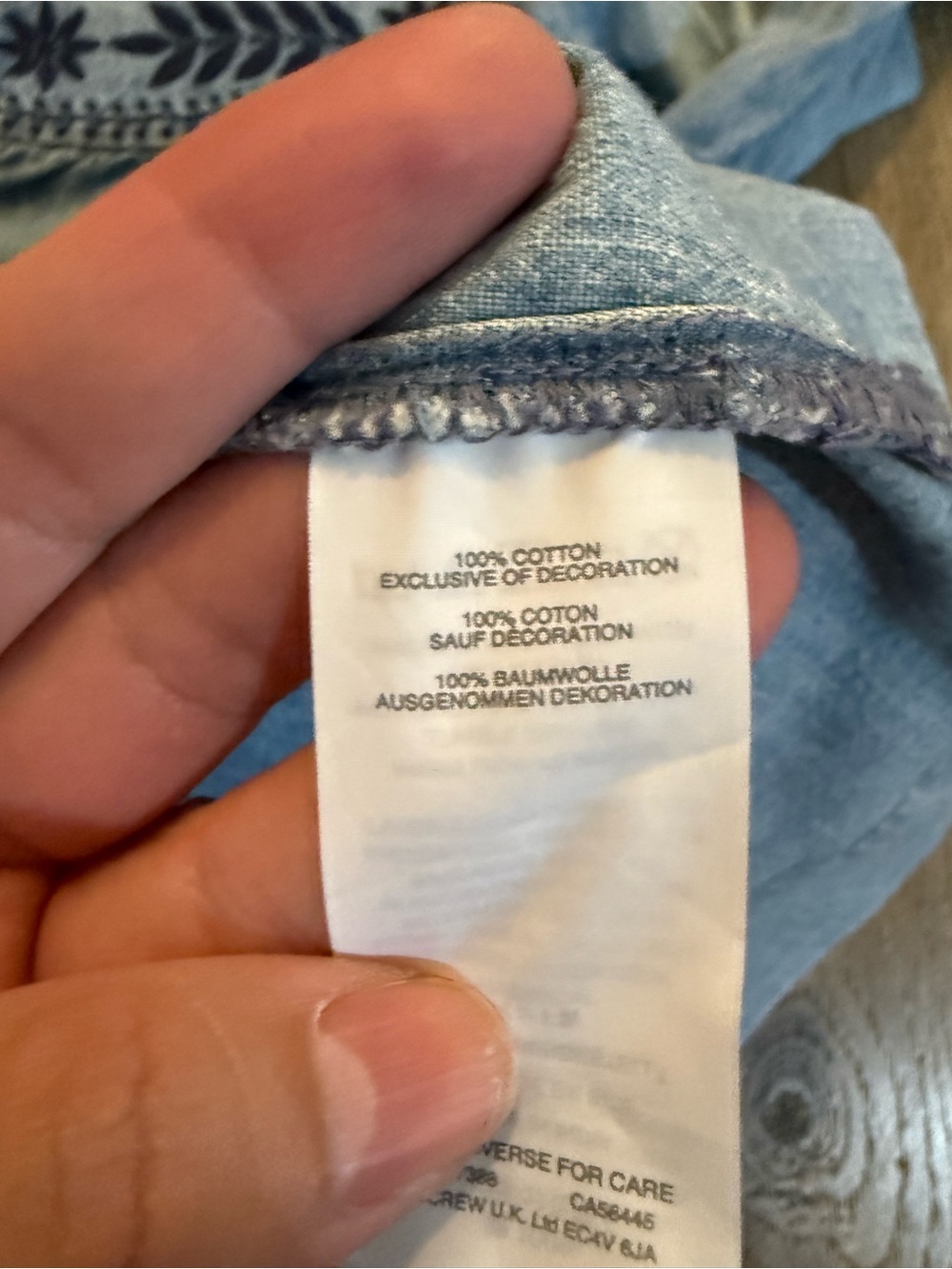J.Crew Embroidered chambray top - Picture 8 of 8